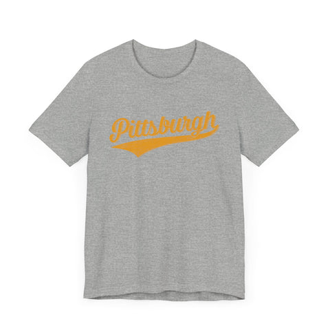 Pittsburgh Varsity Retro - Bella+Canvas 3001 T-Shirt