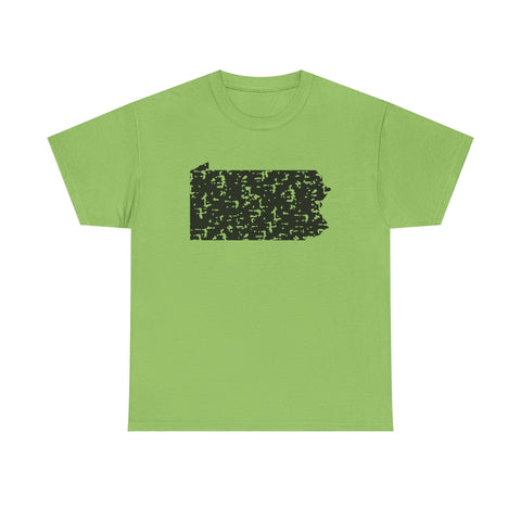 Pennsylvania Grunge - Unisex Heavy Cotton Tee