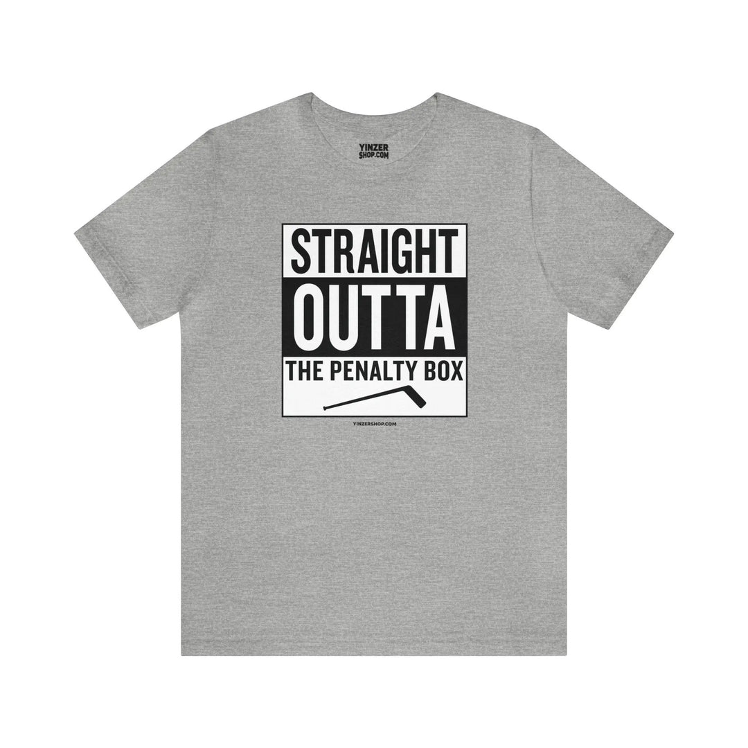 Straight Outta the Penalty Box -  Short Sleeve Tee T-Shirt Printify Athletic Heather S 