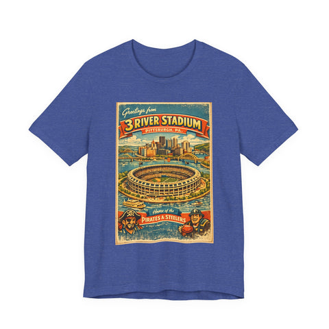 Three River Stadium Flashback - Unisex Jersey Short Sleeve Tee