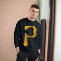 Heart of Pittsburgh - P for Pittsburgh Series - Champion Crewneck Sweatshirt Sweatshirt Printify   