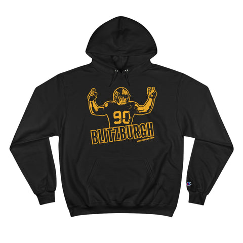 Blitzburgh - Champion Hoodie Hoodie Printify Black S 