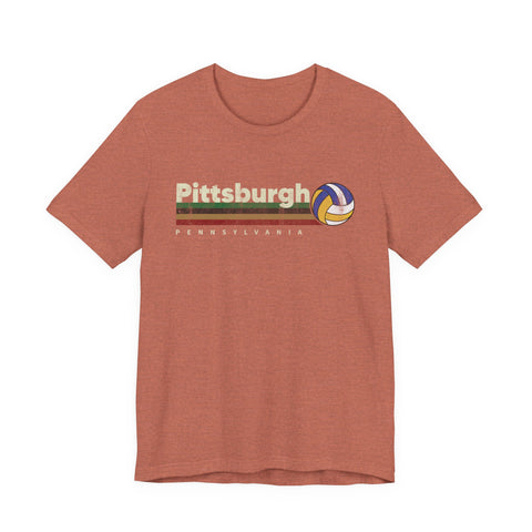 Pittsburgh Vintage Volleyball - Unisex Jersey Short Sleeve Tee