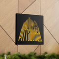 Steel Building Pittsburgh - Canvas Gallery Wrap Wall Art Canvas Printify