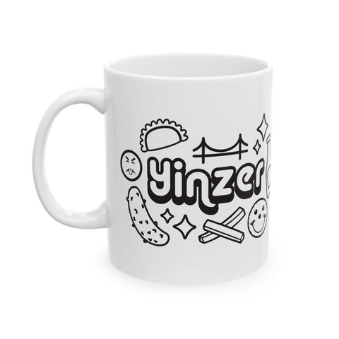 Yinzer Icon Doodles -  Coffee Mugs (11oz, 15oz)