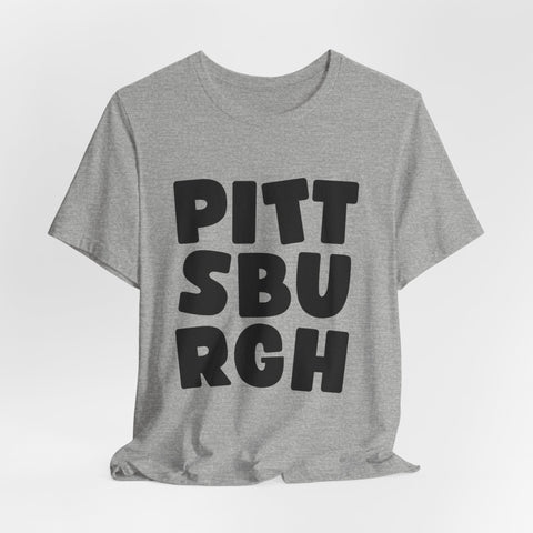 Vintage Pittsburgh Bold - Unisex Jersey Short Sleeve Tee