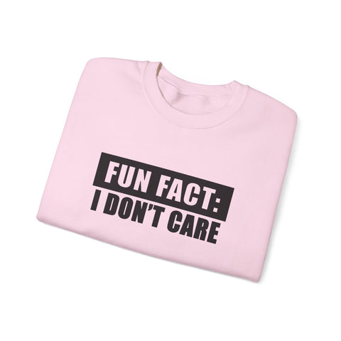 Fun Fact: I Don't Care (Pittsburgh Sarcasm Series) - Heavy Blend™ Crewneck Sweatshirt