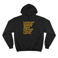 Famous Pittsburgh Penguins Ampersand - Champion Hoodie Hoodie Printify Black S 