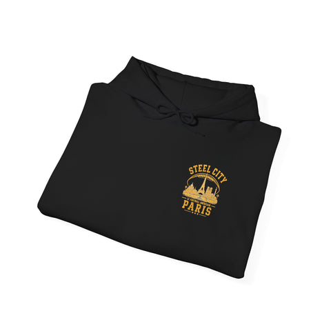 Steel City Paris - Unisex Heavy Blend™ Hooded Sweatshirt (Design on Back)