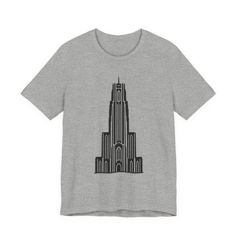 Pitt Cathedral of Learning - Unisex Jersey Short Sleeve Tee