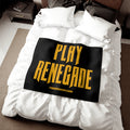 Pittsburgh Play Renegade Distressed Font Sweatshirt Black Blanket Home Decor Printify 60" × 50"  