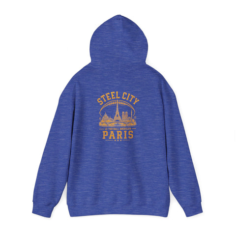 Steel City Paris - Unisex Heavy Blend™ Hooded Sweatshirt (Design on Back)