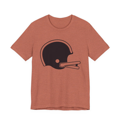 Classic Retro Football Helmet - Unisex Jersey Short Sleeve Tee