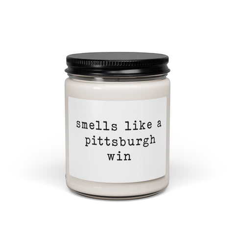 Smells Like a Pittsburgh Win Scented Soy Candle, 9oz