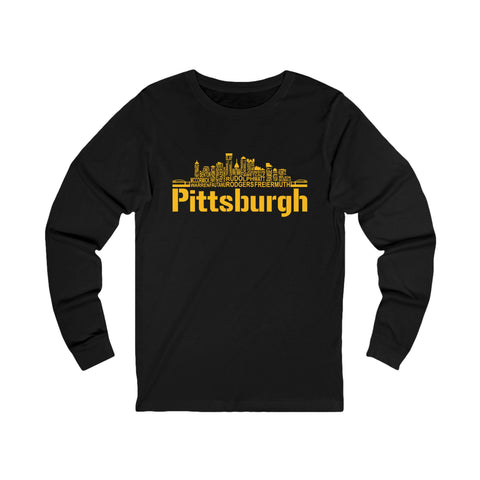 Pittsburgh Football Team Names - Unisex Long Sleeve Tee
