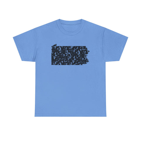 Pennsylvania Grunge - Unisex Heavy Cotton Tee