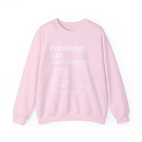 Pittsburgh Girl Ingredients - Heavy Blend™ Crewneck Sweatshirt