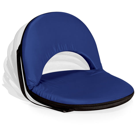 West Virginia Mountaineers Portable Reclining Seat - Adjustable Backrest, Lightweight Travel Chair