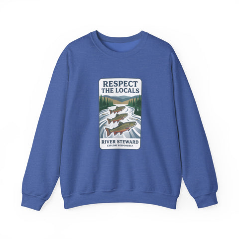 Respect the Locals River Steward Sweatshirt | Vintage National Park Wildlife