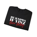 He Knows If Yinz Been Nebby - -Unisex Heavy Blend™ Crewneck Sweatshirt Sweatshirt Printify