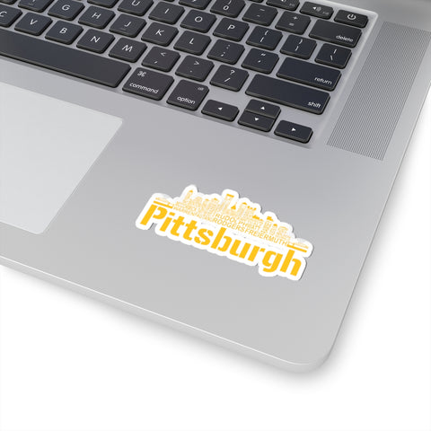 Pittsburgh Football Team Names -  Kiss-Cut Stickers