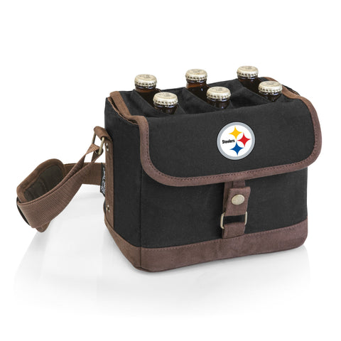 Pittsburgh Steelers - Beer Caddy Cooler Tote with Opener Cooler Picnic Time Family of Brands   