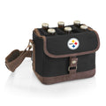 Pittsburgh Steelers - Beer Caddy Cooler Tote with Opener Cooler Tote Bag Picnic Time Family of Brands Black  