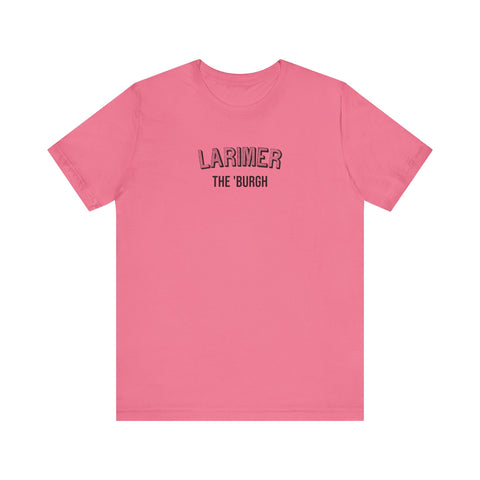 Larimer - The Burgh Neighborhood Series - Unisex Jersey Short Sleeve Tee T-Shirt Printify Charity Pink S 