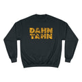 Dahntahn Map - Champion Crewneck Sweatshirt Sweatshirt Printify Black S 