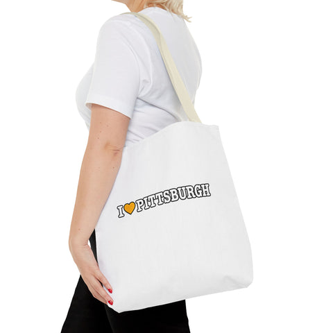 Pittsburgh Love Tote Bag — I  Pittsburgh Canvas Tote