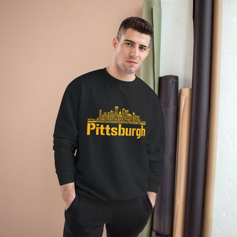 Pittsburgh Football Team Names - Champion Sweatshirt