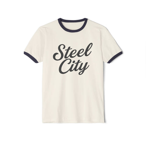 Steel City - Unisex Cotton Ringer T-Shirt