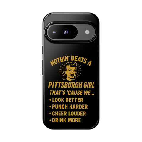 Pittsburgh Girl Phone Case – “Nothin’ Beats a Pittsburgh Girl” Retro Graphic