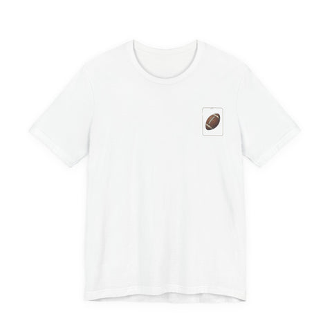 Benchwarmer Dog Football T‑Shirt — "Benched Again Somehow" Graphic Tee