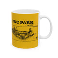 PNC Park - 2001 - Retro Schematic - Pittsburgh Coffee Ceramic Mug Mug Printify