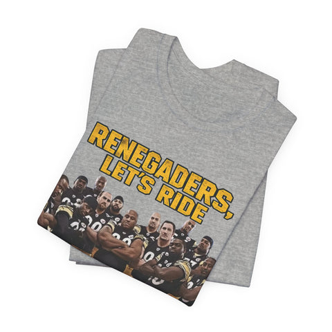 Renegaders Let's Ride Football Team T-Shirt — Vintage Team Photo Tee