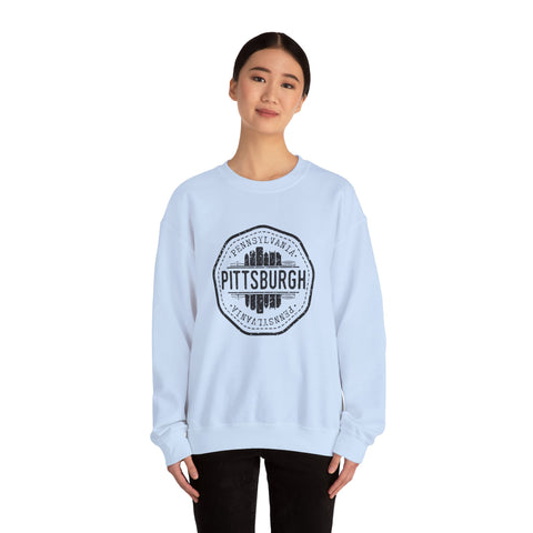 Pittsburgh Vintage Stamp - Heavy Blend™ Crewneck Sweatshirt