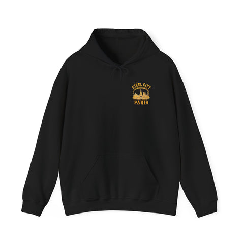 Steel City Paris - Unisex Heavy Blend™ Hooded Sweatshirt (Design on Back)
