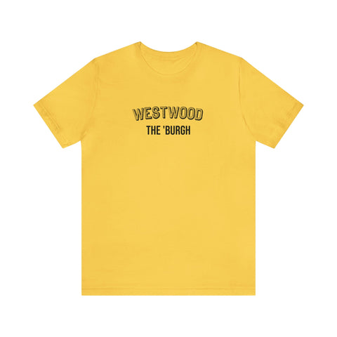 West Wood - The Burgh Neighborhood Series - Unisex Jersey Short Sleeve Tee T-Shirt Printify Yellow S 
