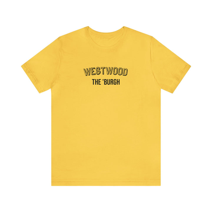 West Wood - The Burgh Neighborhood Series - Unisex Jersey Short Sleeve Tee T-Shirt Printify Yellow S 