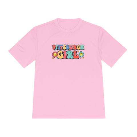 Pittsburgh Girl Retro Sport-Tek Unisex Moisture Wicking Tee