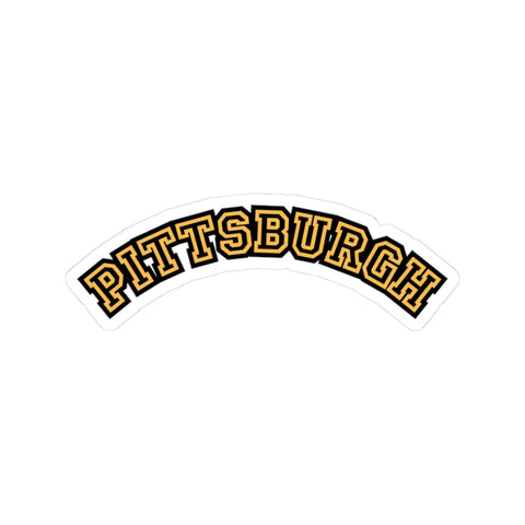 Pittsburgh Block Letters -  Kiss-Cut Stickers