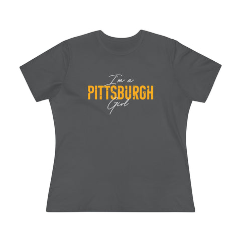 I'm a Pittsburgh Girl - Star Design - Women's Premium Tee