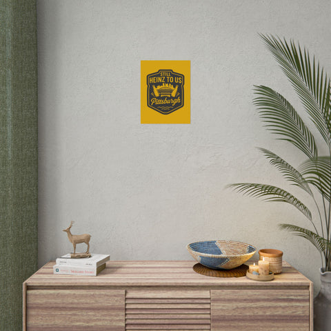 Rolled Art Poster – Pittsburgh Vintage Football Stadium Print with Giclée Color