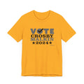 Vote Crosby Malkin 2024 - Election - Short Sleeve Tee T-Shirt Printify Gold XS