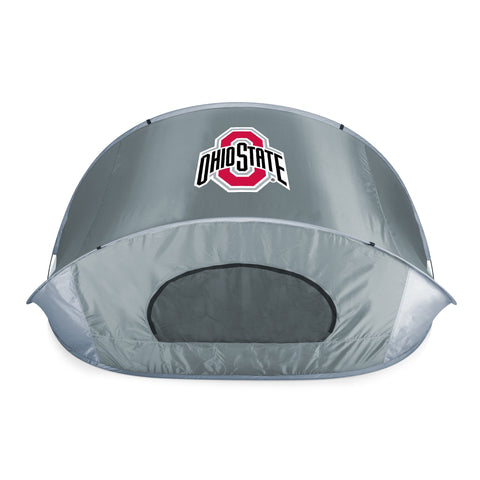 Ohio State Buckeyes - Manta Portable Beach Tent  Picnic Time Family of Brands Gray  