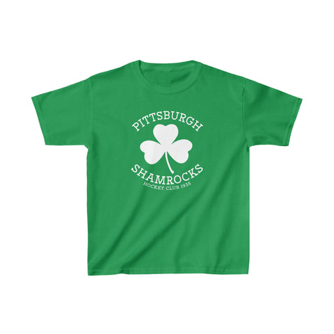 Pittsburgh Shamrocks T-Shirt (Youth) T-Shirt Vintage Ice Hockey   