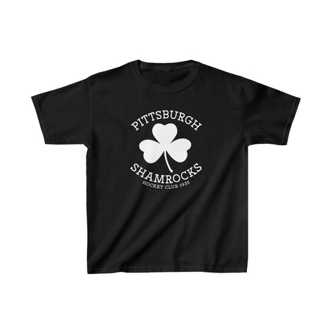 Pittsburgh Shamrocks T-Shirt (Youth) T-Shirt Vintage Ice Hockey   