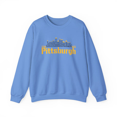 Pittsburgh Football Team Names - Heavy Blend™ Crewneck Sweatshirt
