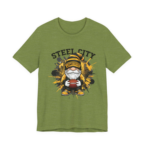 Steel City Gnome - Unisex Jersey Short Sleeve Tee
